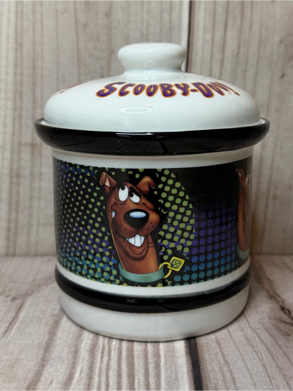 Scooby-Doo Dog Biscuit Snacks Treats Cookie Jar Vintage Hanna Barbera